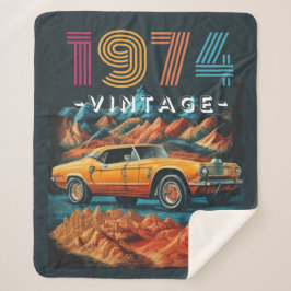 ヴィンテージ1974カークールカーシェルパブランケット シェルパブランケット