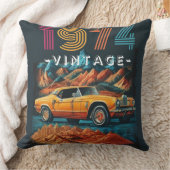 ヴィンテージ1974クール号車 クッション (ブランケット)