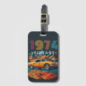 ヴィンテージ1974クール号車 ラゲッジタグ (正面縦)