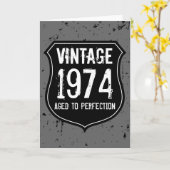 ヴィンテージ1974年の完全なグリーティングカードマン カード (黄色い花)