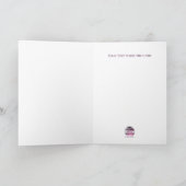 ヴィンテージ1974年の誕生日の招待ピンク金ゴールド カード (内部)