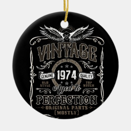 ヴィンテージ1974年完全熟成 セラミックオーナメント (正面)