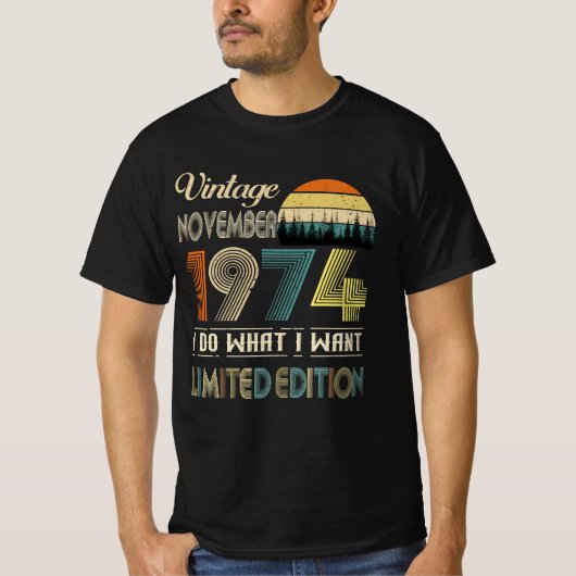 ヴィンテージ1974年11月私が欲しい限定版 Tシャツ (正面)