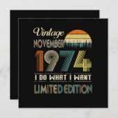 ヴィンテージ1974年11月限定版 セーブザデート (正面/裏面)