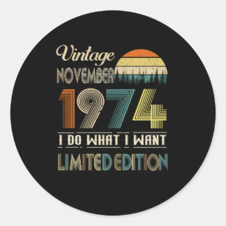 ヴィンテージ1974年11月限定版 ラウンドシール