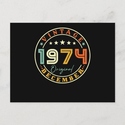 ヴィンテージ1974年12月 ポストカード (正面)