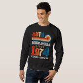 ヴィンテージ1974年48誕生日の伝説 スウェットシャツ (正面フル)