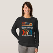 ヴィンテージ1974年48誕生日の伝説 Tシャツ (正面フル)