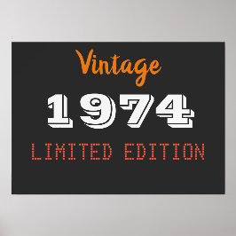 ヴィンテージ1974限定版50th誕生日ギフト