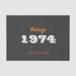 ヴィンテージ1974限定版50th誕生日ギフト 薄葉紙