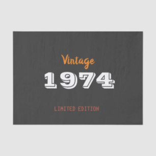ヴィンテージ1974限定版50th誕生日ギフト 薄葉紙