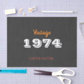 ヴィンテージ1974限定版50th誕生日ギフト 薄葉紙 (クラフト)