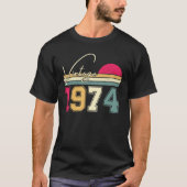 ヴィンテージ1974、50番目の誕生日ギフト Tシャツ (正面)