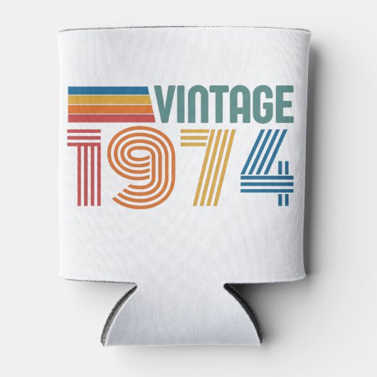 ヴィンテージ1974 50誕生日 缶クーラー (正面)