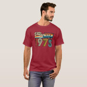 ヴィンテージ1975カセットテープレトロ70s tシャツ (正面フル)
