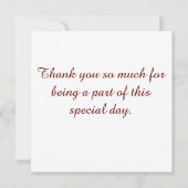 ヴィンテージ1975レトロストライプサン50誕生日 サンキューカード (裏面)