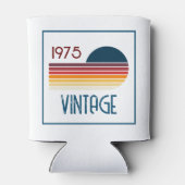 ヴィンテージ1975レトロストライプサン50誕生日 缶クーラー (裏面)