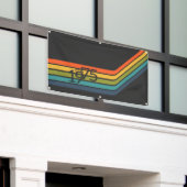 ヴィンテージ1975レトロデザインパーティー 横断幕 (ビルの外側)