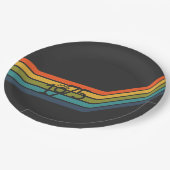 ヴィンテージ1975レトロデザイン紙プレート ペーパープレート (アングル)