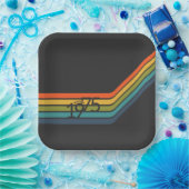 ヴィンテージ1975レトロデザイン紙プレート ペーパープレート (パーティー)