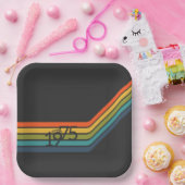 ヴィンテージ1975レトロデザイン紙プレート ペーパープレート (パーティー)