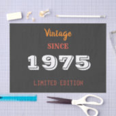 ヴィンテージ1975年限定版50誕生日 薄葉紙 (クラフト)