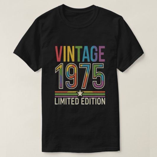 ヴィンテージ1975年限定版 Tシャツ (デザイン正面)