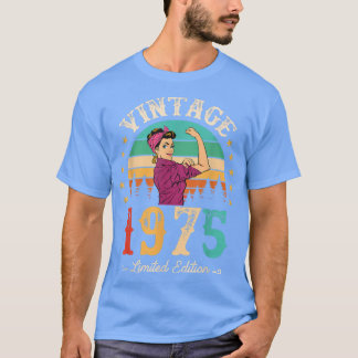 ヴィンテージ1975年1975年47誕生日女性47歳 Tシャツ
