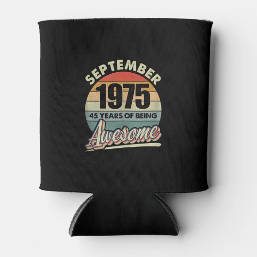 ヴィンテージ1975年9月46日誕生日 缶クーラー (正面)