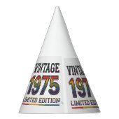 ヴィンテージ1975紙パーティー帽子 パーティーハット (右)