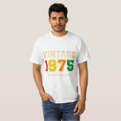 ヴィンテージ1975限定版 – 50誕生日レトロ Tシャツ (正面フル)