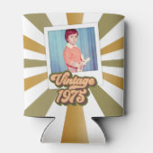 ヴィンテージ1975 50誕生日写真 缶クーラー (裏面)