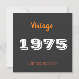 ヴィンテージ1975 50th限定版フラットカード