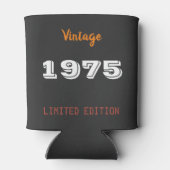 ヴィンテージ1975 Limited Edition 50th誕生日レトロ 缶クーラー (裏面)