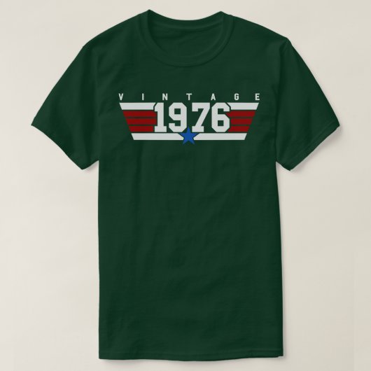 ヴィンテージ1976アビエーター Tシャツ (デザイン正面)