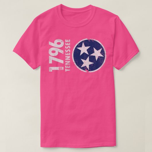 ヴィンテージ1976テネシー州旗 Tシャツ (デザイン正面)