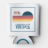 ヴィンテージ1976レトロストライプサン50誕生日 缶クーラー (正面)