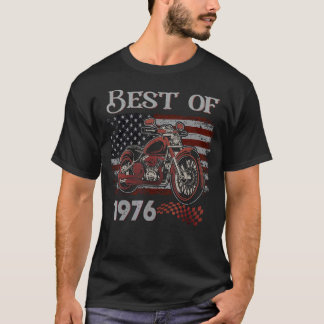 ヴィンテージ1976年最高のバイクバルトのアメリカ国旗 Tシャツ