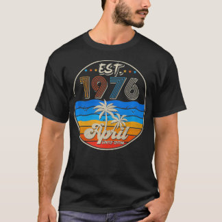 ヴィンテージ1976年4生まれ月46日誕生日(1976年4月) 46Y Tシャツ