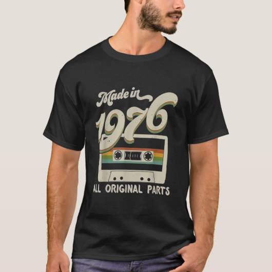 ヴィンテージ1976年44歳のオリジナルパーツB Tシャツ (正面)