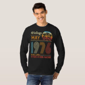 ヴィンテージ1976年5月誕生日 Tシャツ (正面フル)