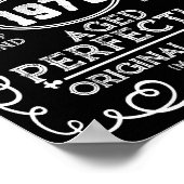 ヴィンテージ1976男の神話レジェンド45誕生日 ポスター (角)