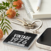 ヴィンテージ1976誕生日アクリルキーチェーン キーホルダー (正面右)