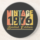 ヴィンテージ1976誕生日砂岩コースター コースター (正面)