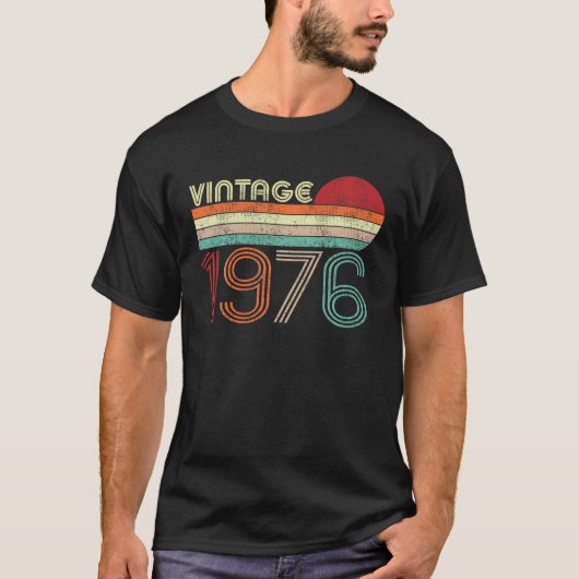 ヴィンテージ1976限定版46歳ギフト46T Tシャツ (正面)