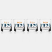 ヴィンテージ1976限定版50誕生日 ウイスキーグラス (正面)