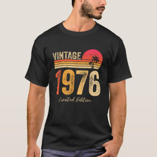 ヴィンテージ1976 1976年に生まれた誕生日の誕生 Tシャツ