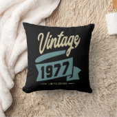 ヴィンテージ1977年の誕生日ギフト クッション (ブランケット)