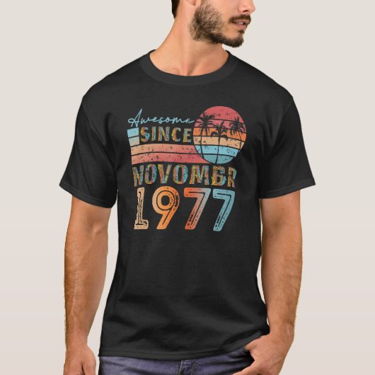 ヴィンテージ1977年11月92歳45歳m tシャツ (正面)