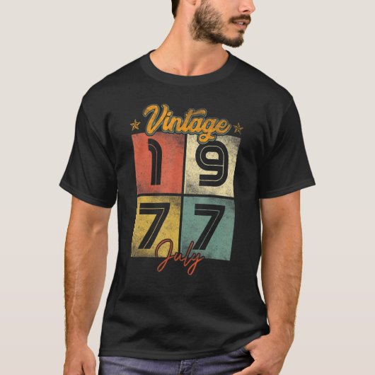 ヴィンテージ1977年7月45歳 Tシャツ (正面)